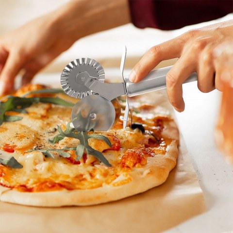 Radełko do Ciasta Makaronu Podwójne Stal Nierdzewna 4 cm ORION