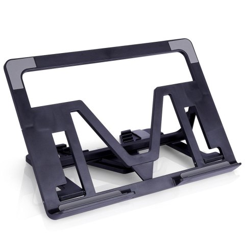 Stojak na Tablet Składany Czarny Regulowany Kąt 6 Stopni do Gotowania VILDE