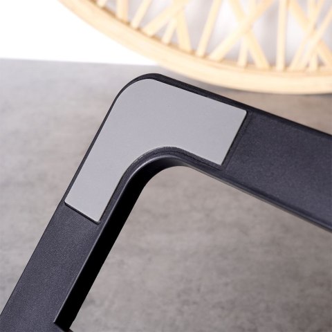 Stojak na Tablet Składany Czarny Regulowany Kąt 6 Stopni do Gotowania VILDE