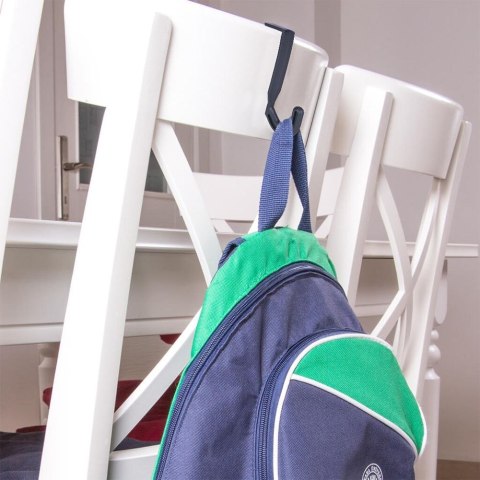 Wieszak na Drzwi Plastikowy Szary 5 szt. VILDE Haczyki Bezinwazyjny