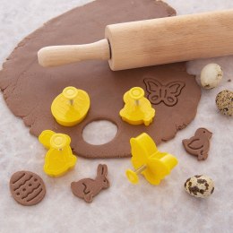 Wykrawacze do Ciastek 4 szt. ORION Wielkanoc z Tłokiem Żółte