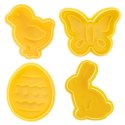 Wykrawacze do Ciastek 4 szt. ORION Wielkanoc z Tłokiem Żółte