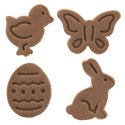Wykrawacze do Ciastek 4 szt. ORION Wielkanoc z Tłokiem Żółte