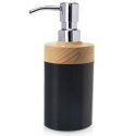 Dozownik Pojemnik Łazienkowy do Mydła w Płynie Czarny Solidny ORION 380 ml
