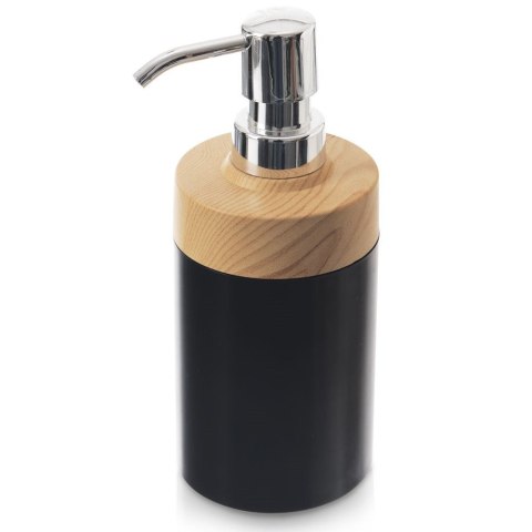 Dozownik Pojemnik Łazienkowy do Mydła w Płynie Czarny Solidny ORION 380 ml