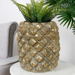 Osłonka na doniczkę złota ananas 28,5 cm