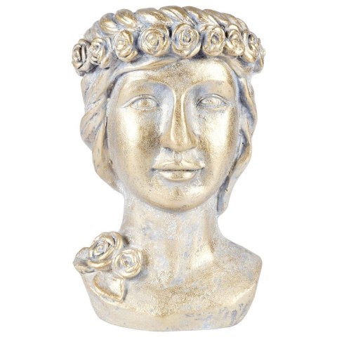 Osłonka na Doniczkę Złota Głowa Ozdobna Dekoracyjna VILDE 33 cm