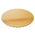 Podkład pod Tort Okrągły Złoty 26 cm ORION Tektura Dekoracyjna