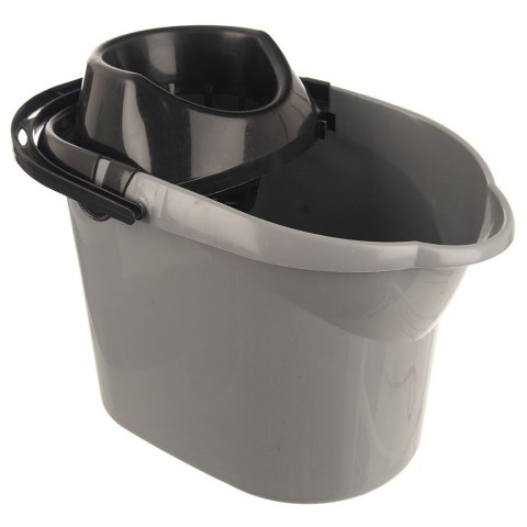 Wiadro do Mopa z Wyciskaczem 12 L ORION Uchwyt na Kij 38 x 28 cm