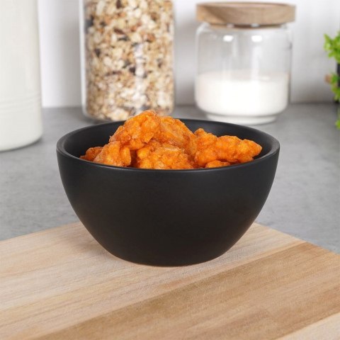 Miseczka Ceramiczna Czarna Matowa 10 cm 180 ml do Zmywarki i Mikrofali HIT