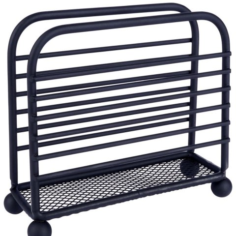 Serwetnik Metalowy Loft Czarny Industrialny 11,5 x 10 cm VILDE