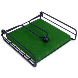 Serwetnik Metalowy Czarny z Dociskaczem 19 x 19,5 cm do Stolu VILDE