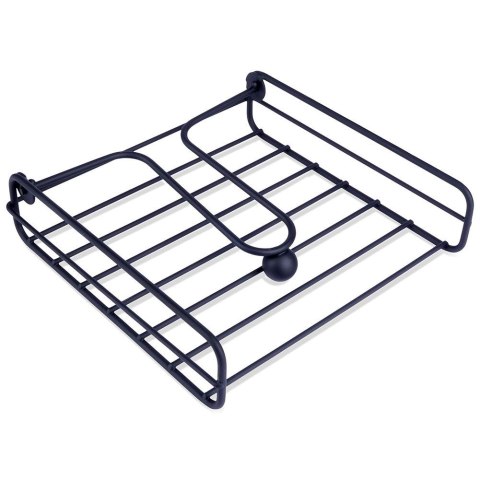 Serwetnik Metalowy Czarny z Dociskaczem 19 x 19,5 cm do Stolu VILDE