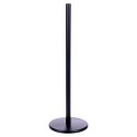 Stojak na Papier Toaletowy Wolnostojący Stalowy Czarny Mat na 5 Rolek BS