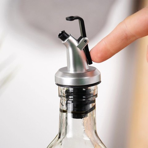 Butelka na Oliwę Ocet z Dozownikiem Szklana VILDE 250 ml Przezroczysta