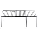 Półka Kuchenna Metalowa Czarna Loft Rozsuwana Regulowana VILDE 34,5-48 cm