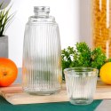 Karafka ze Szklanką EXCELLENT 1 L + 220 ml Zestaw 2 el. Szkło