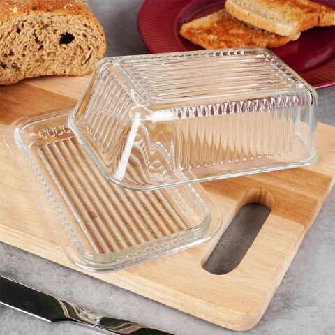 Maselniczka Szklana z Pokrywką 17 x 10 x 7 cm do Zmywarki VILDE