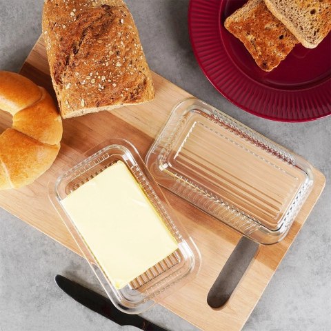 Maselniczka Szklana z Pokrywką 17 x 10 x 7 cm do Zmywarki VILDE