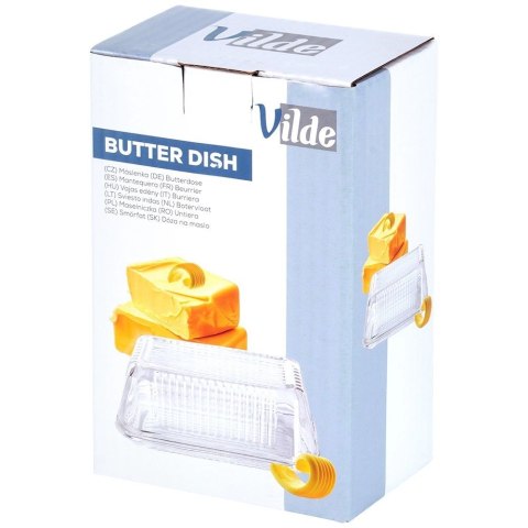 Maselniczka Szklana z Pokrywką 17 x 10 x 7 cm do Zmywarki VILDE