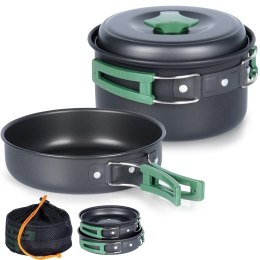 Naczynia Turystyczne Składane Aluminiowe pod Namiot IFFS 500 / 900 ml 2 el.