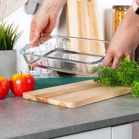 Naczynie Szklane Żaroodporne 1,6 L Borokrzemowe z uchwytami VILDE