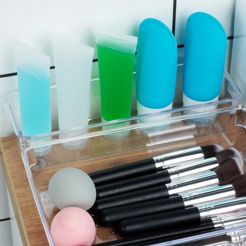 Organizer na Kosmetyki Modułowy 4 el VILDE Akrylowy Przezroczysty