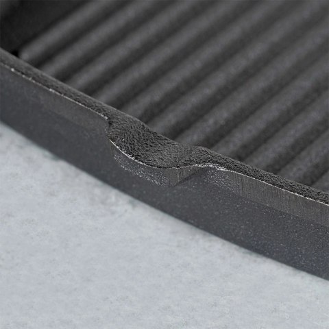 Patelnia Indukcja Gaz do Grillowania Żeliwna Kwadratowa VILDE 24,5 x 24 cm