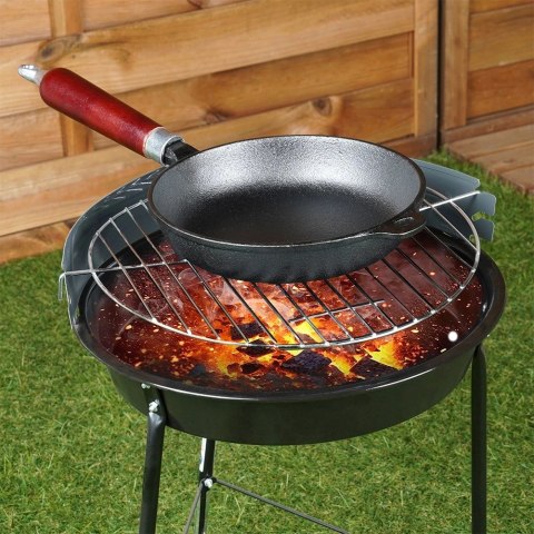 Patelnia Żeliwna Indukcja Gaz Grillowa na Ognisko Solidna Trwała VILDE 20cm