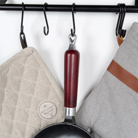 Patelnia Żeliwna Indukcja Gaz Grillowa na Ognisko Solidna Trwała VILDE 24cm