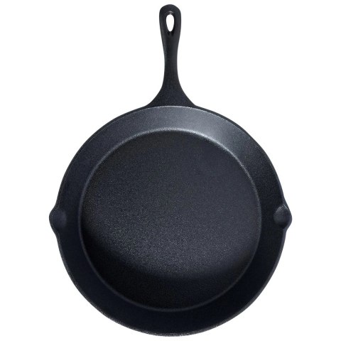 Patelnia na Gaz Indukcja Żeliwna z Nakładką Silikonową Solidna VILDE 30 cm