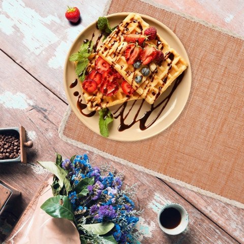 Podkładka na Stół Pomarańczowa Boho 45 x 30 cm ORION Dekoracyjna Mata