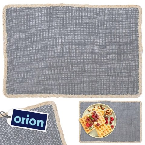 Podkładka na Stół Szara Boho 45 x 30 cm ORION Dekoracyjna Mata
