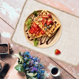 Podkładka na Stół Beżowa Boho 45 x 30 cm ORION Dekoracyjna Mata