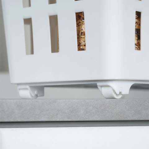 Pojemnik Organizer na Kółkach Wąski 13 L VILDE Biały 46 x 18 x 26,5 cm