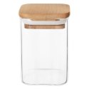 Pojemnik Szklany Kwadratowy Sypkie 200 ml ORION z Uszczelką 8,5 x 6 cm