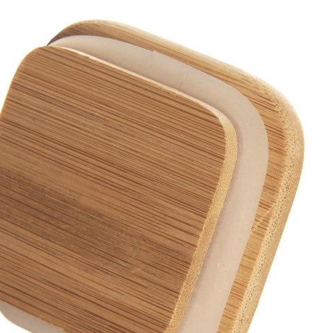 Pojemnik Szklany Kwadratowy Sypkie 600 ml ORION z Uszczelką 21 x 6 cm