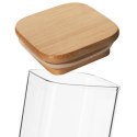 Pojemnik Szklany Kwadratowy Sypkie 850 ml ORION z Uszczelką 12,5 x 10,5 cm