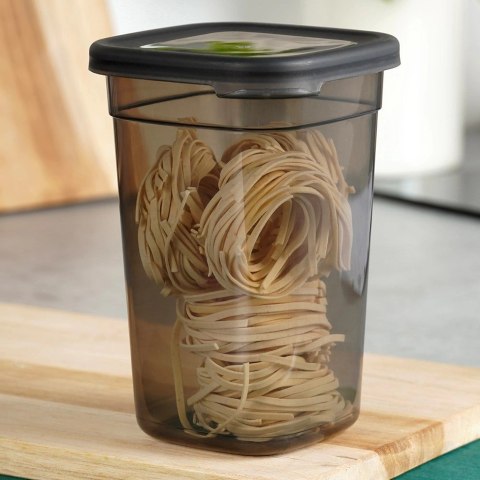 Pojemnik na Sypkie Piętrowany 1 L VILDE z Pokrywką Zamykany 16 x 11 cm