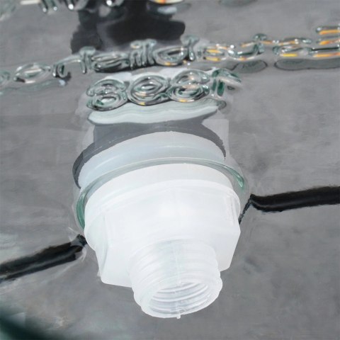 Słój Dozownik do Napojów z Kranikiem Czarnym Stojakiem Szklany VILDE 5,5 L