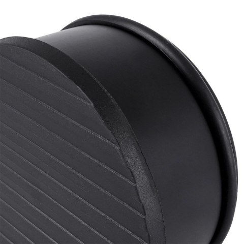 Stoper do Drzwi Ciężki Metalowy Czarny Antypoślizgowy 11,5 cm VILDE