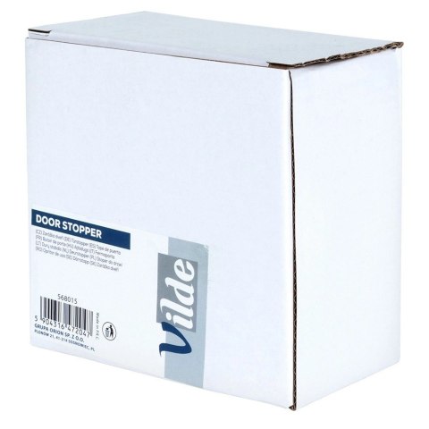 Stoper do Drzwi Ciężki Metalowy Czarny Antypoślizgowy 11,5 cm VILDE