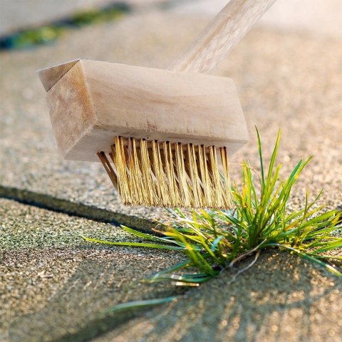 Szczotka Druciana do Chwastów Ze Skrobakiem do Kostki Brukowej PG