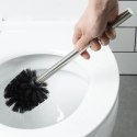 Szczotka Zapasowa do Toalety WC Czarne Włosie Stalowy Uchwyt 35 cm VILDE