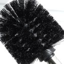 Szczotka Zapasowa do Toalety WC Czarne Włosie Stalowy Uchwyt 35 cm VILDE