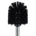 Szczotka Zapasowa do Toalety WC Czarne Włosie Stalowy Uchwyt 35 cm VILDE
