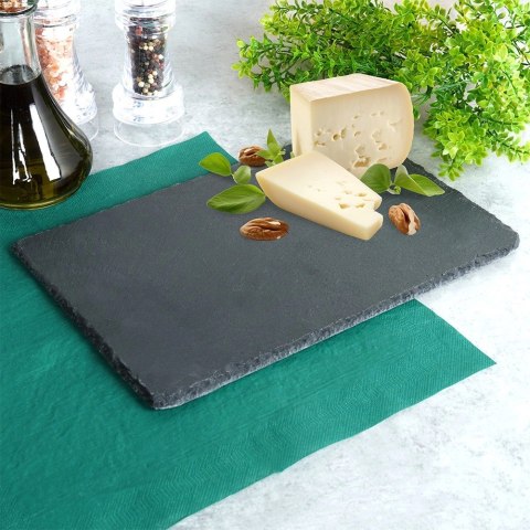 Taca do Serwowania Kamienna Łupek 30 x 20 cm VILDE Prostokątna