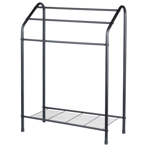 Wieszak na ręczniki stojący metalowy czarny Wieszak na ręczniki stojący metalowy czarny