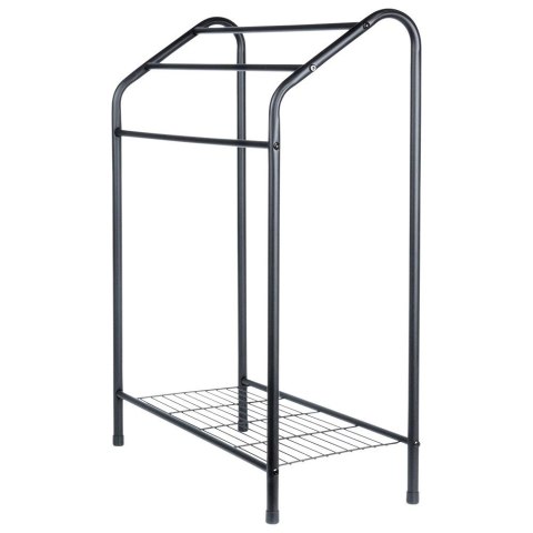Wieszak na ręczniki stojący metalowy czarny Wieszak na ręczniki stojący metalowy czarny