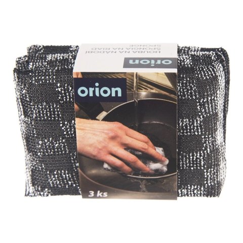 Gąbka Kuchenna ORION 3 szt. Typu Druciak Wytrzymała Chłonna do Garnków